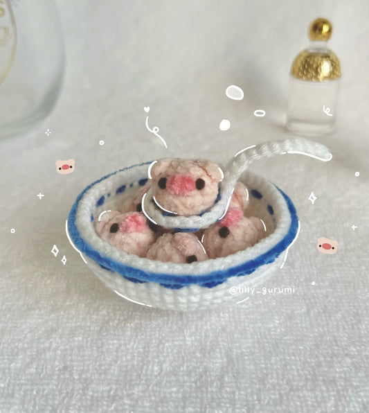 Pig Tang Yuan Crochet Pattern PDF