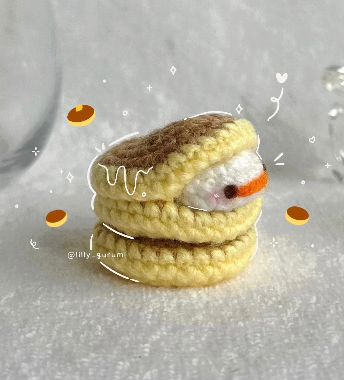 Duck in a Pancake Crochet Pattern PDF