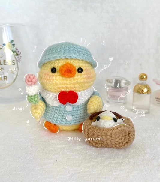 Ollie the Traveler Duck Crochet Pattern PDF