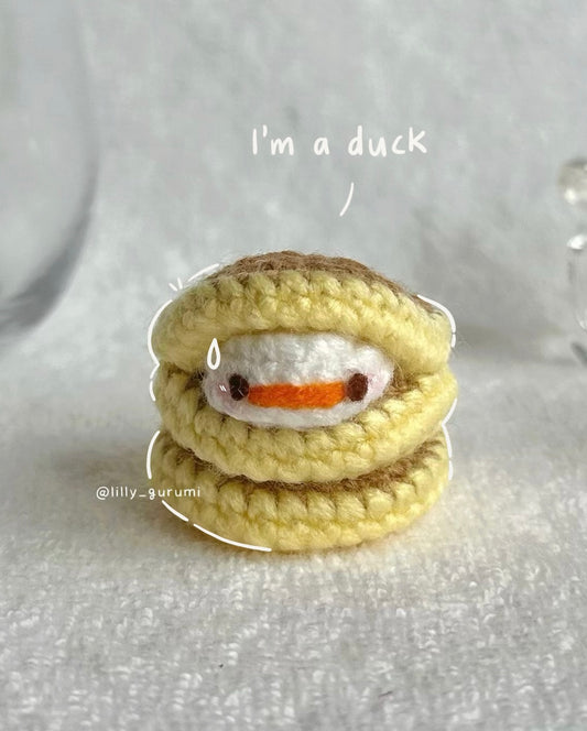 Duck in a Pancake Crochet Pattern PDF
