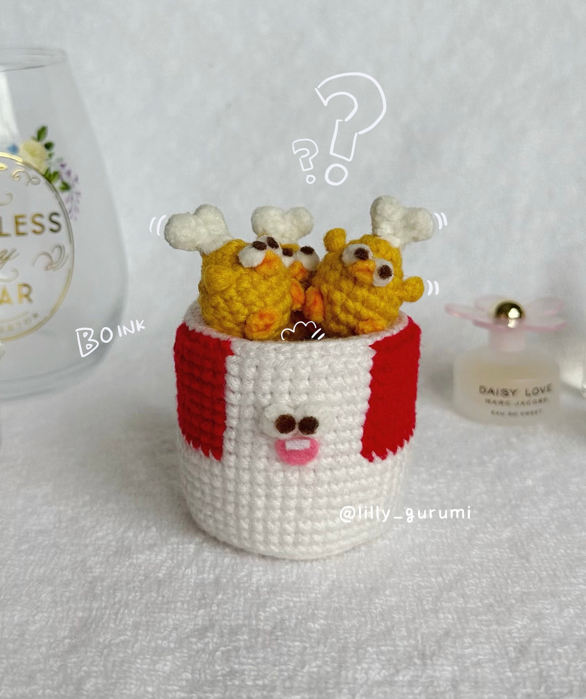Fried Chicken Bucket Crochet Pattern PDF