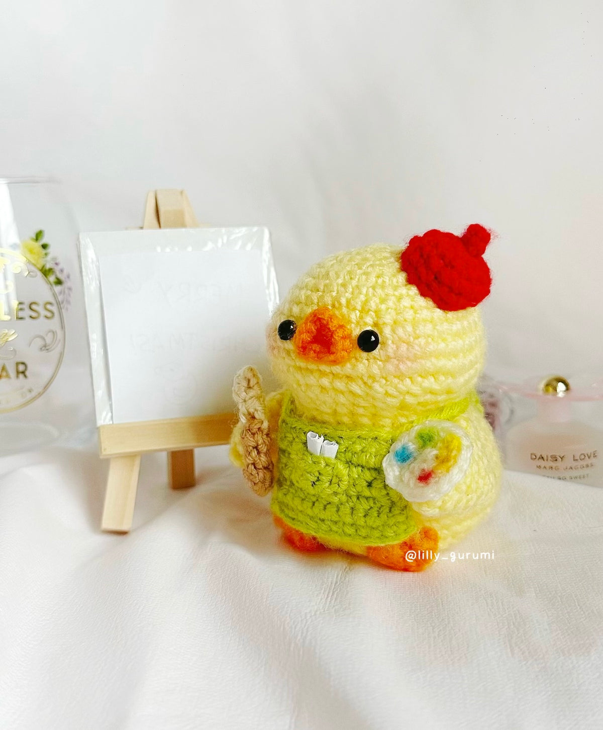 Ollie the Painter Duck Crochet Pattern PDF