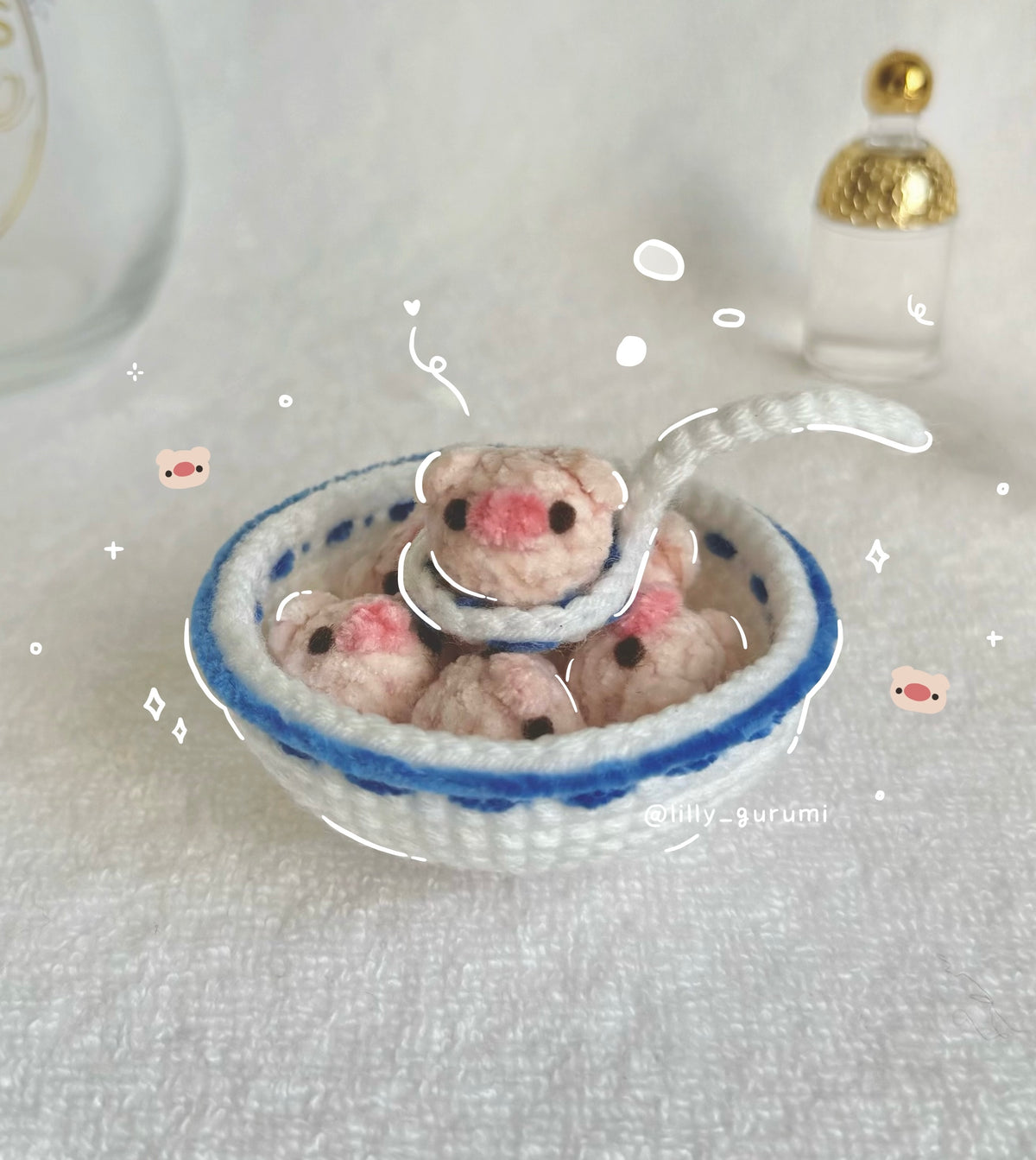 Pig Tang Yuan Crochet Pattern PDF