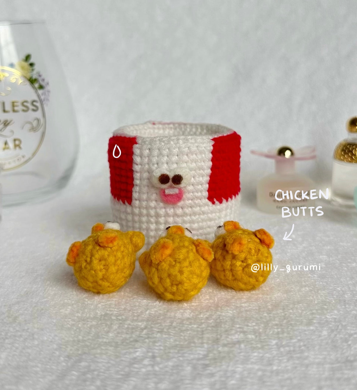Fried Chicken Bucket Crochet Pattern PDF