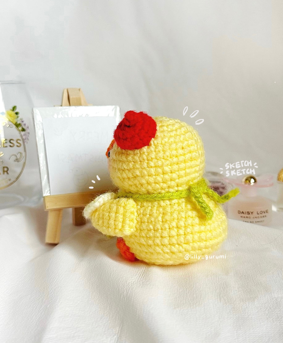 Ollie the Painter Duck Crochet Pattern PDF