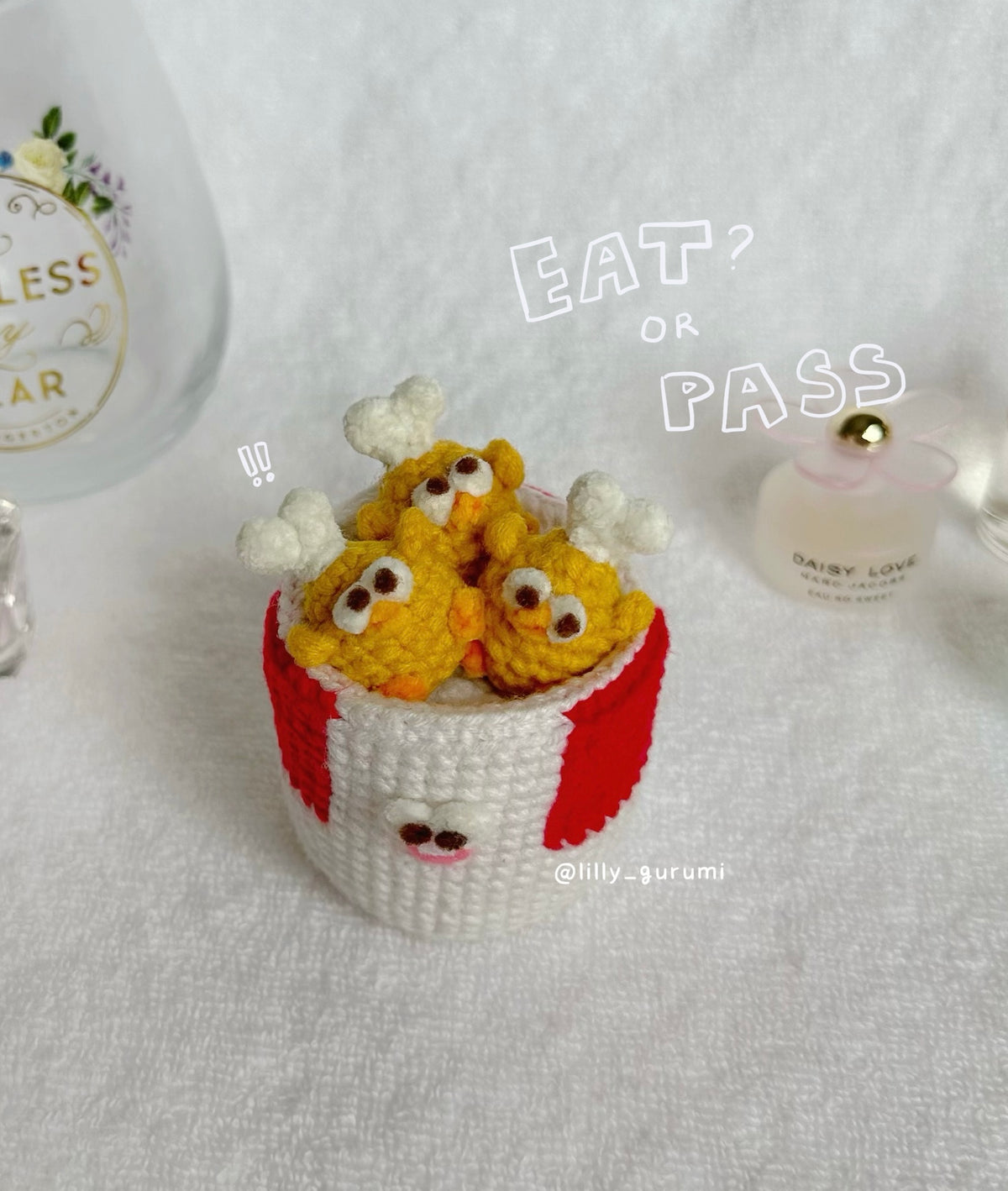 Fried Chicken Bucket Crochet Pattern PDF