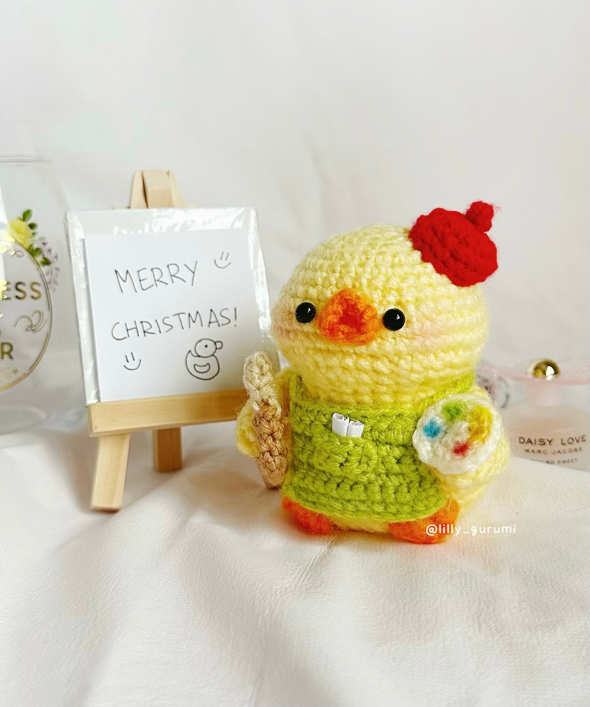 Ollie the Painter Duck Crochet Pattern PDF